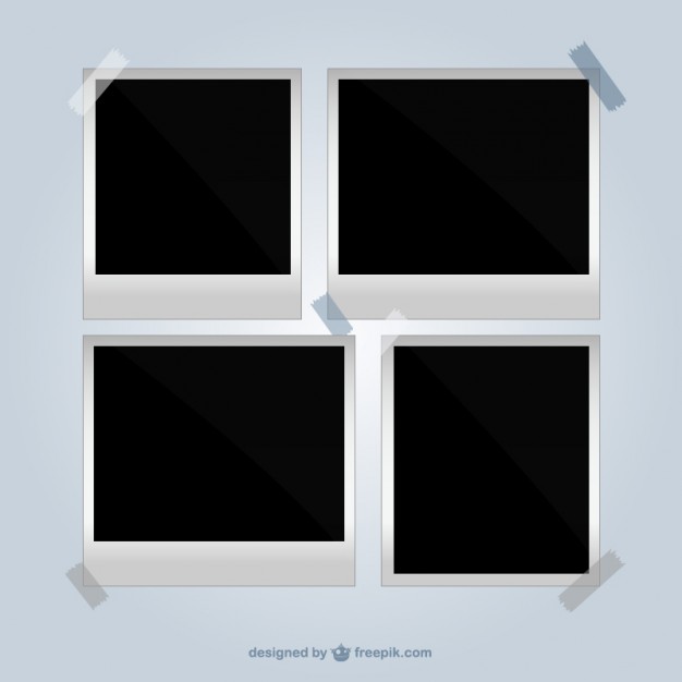 626x626 Polaroid Picture Free Vector Free Vectors Ui Download