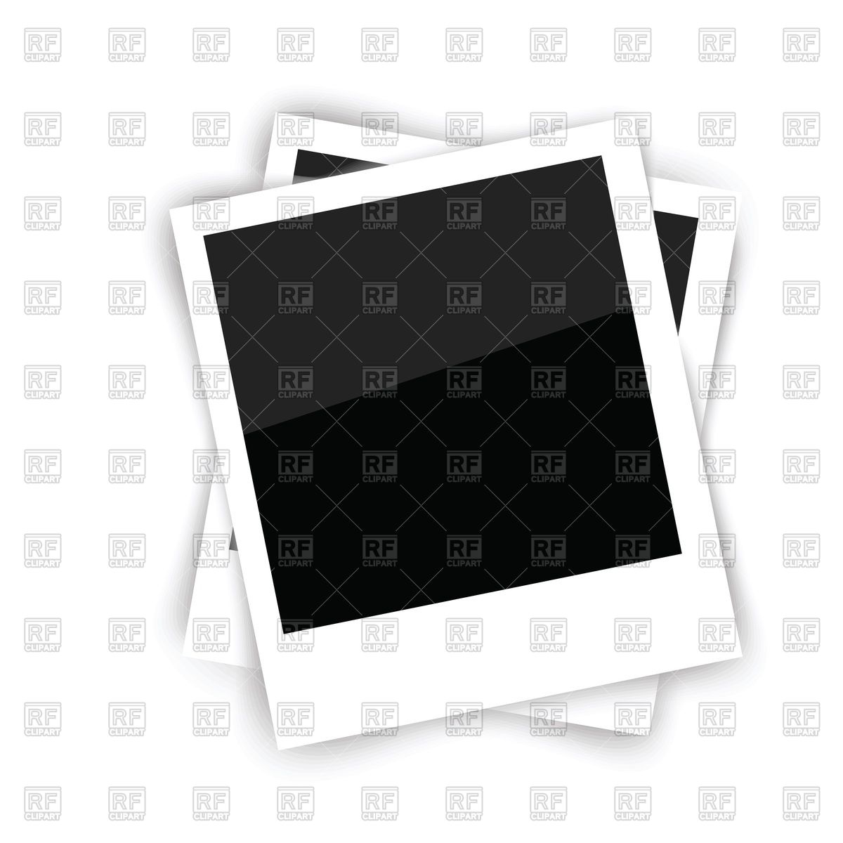 1200x1200 Blank Photo Frames For Polaroid Vector Image Of Objects