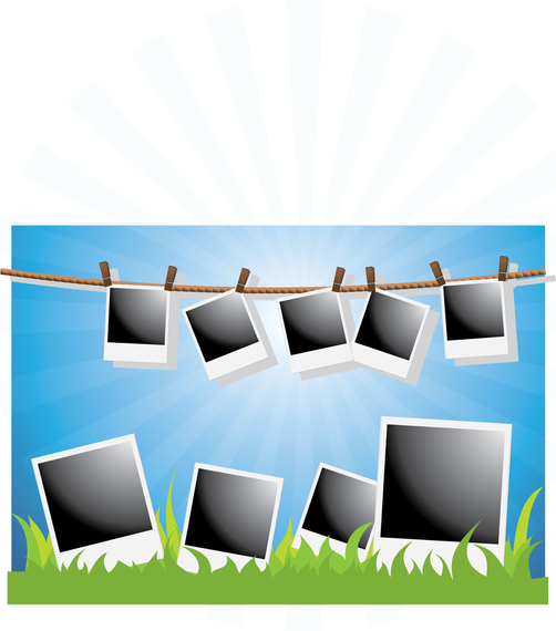 502x570 Polaroid Vector Graphics