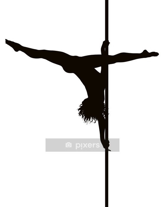 Pole Dancer Woman Vector Silhouette Wall Decal We Live 558x700 Pole Dancer Woman Vector Silhouette Wall Decal We Live