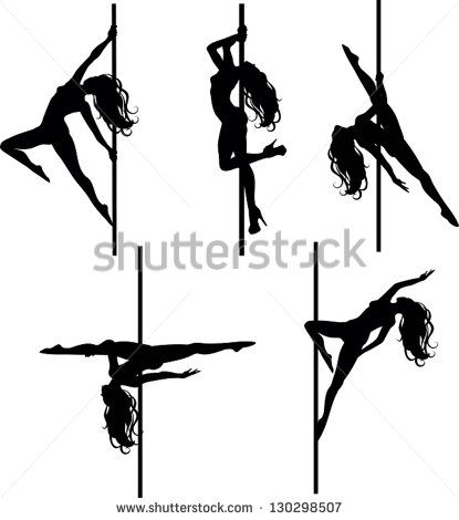 Pole Dancers Silhouettes The Vector Illustration Of Five Pole 415x470 Pole Dancers Silhouettes The Vector Illustration Of Five Pole