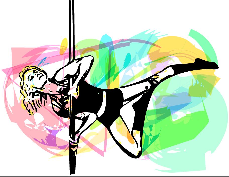 Hand Drawn Pole Dance Girl Vector Material Free Download 911x705 Hand Drawn Pole Dance Girl Vector Material Free Download