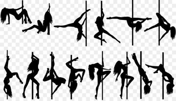 Pole Dance Silhouette Clip Art 600x347 Pole Dance Silhouette Clip Art