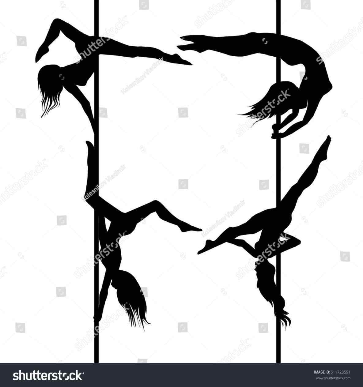 1185x1264 Clipart Pole Dance Silhouette Silhouette Of Stripper