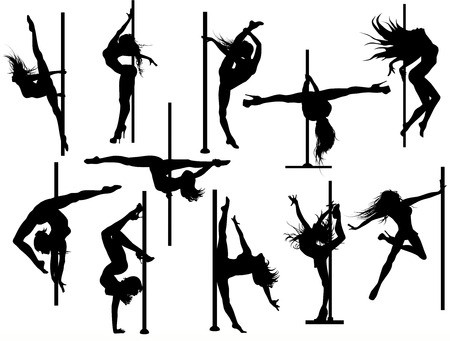 Pole Dancer Silhouettes Vector Set Royalty Free Vector Graphics 450x341 Pole Dancer Silhouettes Vector Set Royalty Free Vector Graphics