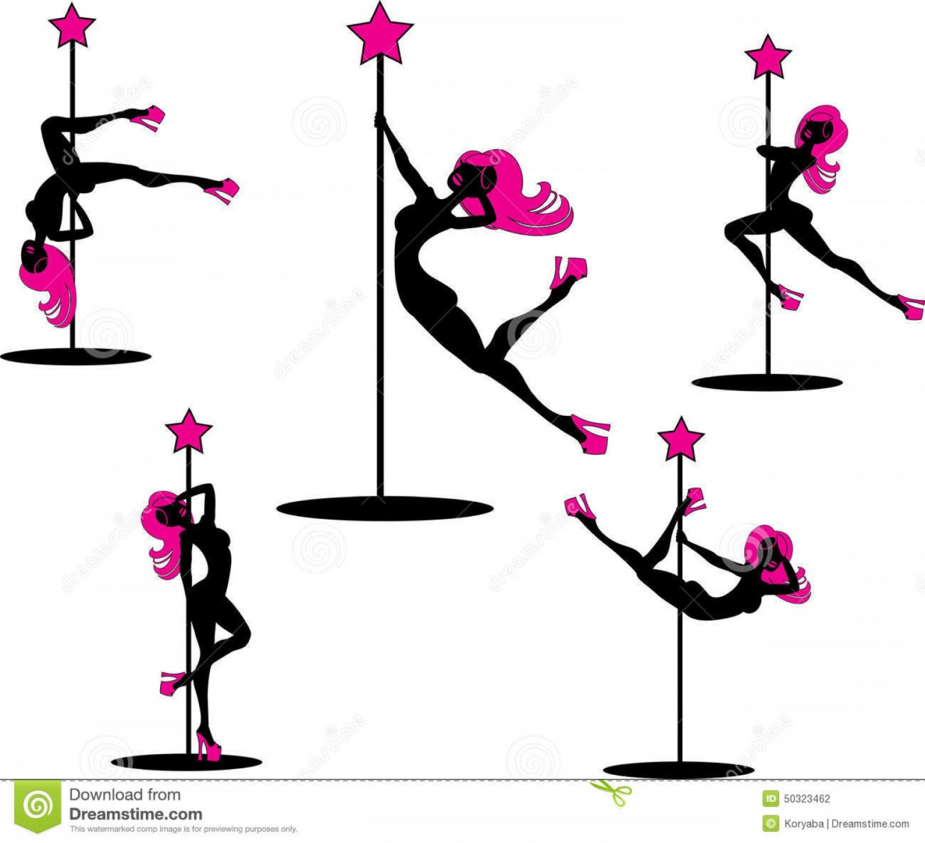 Stock Illustration Glamourous Pole Dancers Vector Illustration 1872x1707 Stock Illustration Glamourous Pole Dancers Vector Illustration