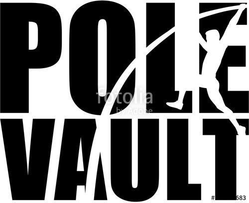 500x408 Pole Vault With Silhouette Stock Image And Royalty Free Vector