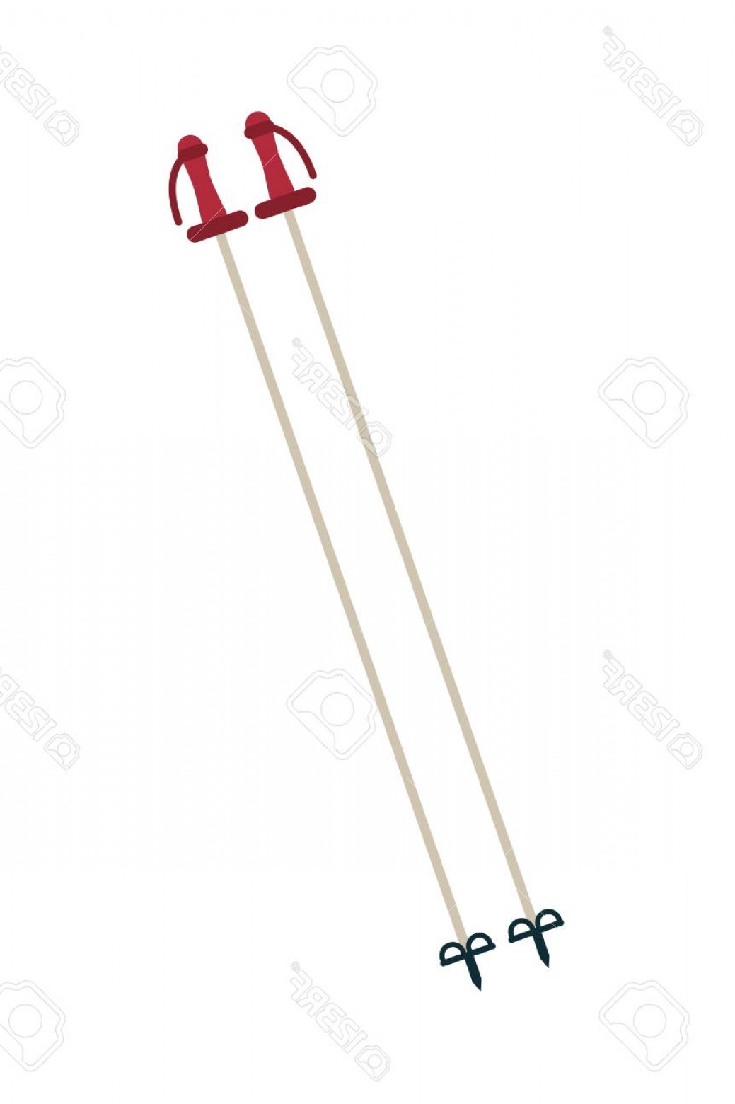 1039x1560 Ski Pole Vector Hoodamath