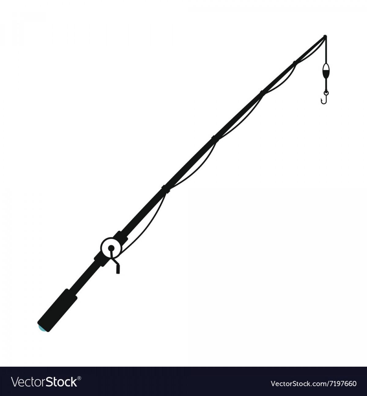 1200x1296 Best Free Fishing Pole Icon Vector Drawing Free Vector Art