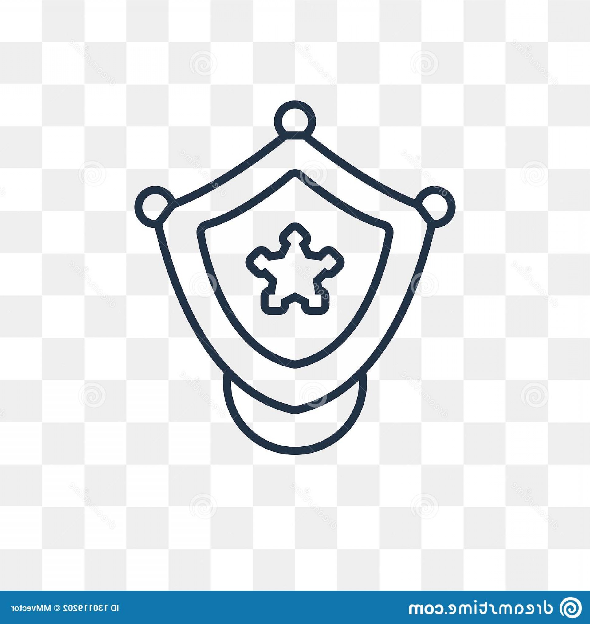1920x2028 Police Badge Vector Icon Isolated Transparent Background Lin
