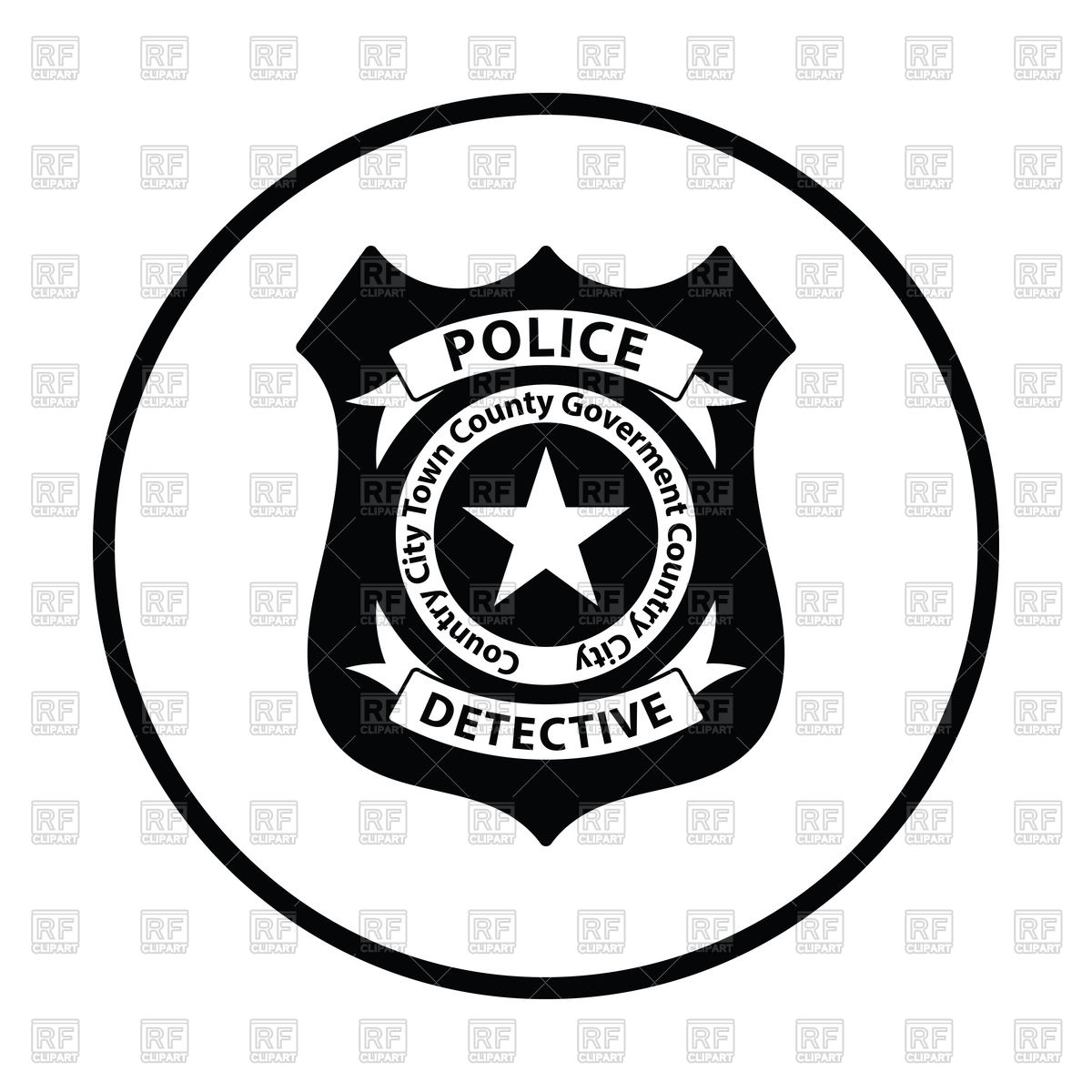 1200x1200 Police Badge Icon Vector Image Of Signs, Symbols, Maps Angelp