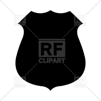 400x400 Police Badge Silhouette Vector Image Of Objects