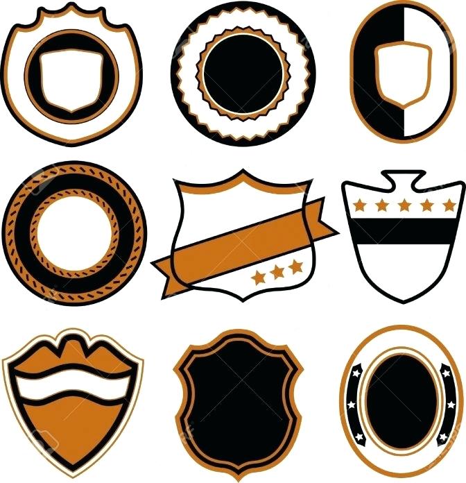 672x696 Police Badge Template Free Download Best On Set Of Vintage Badges
