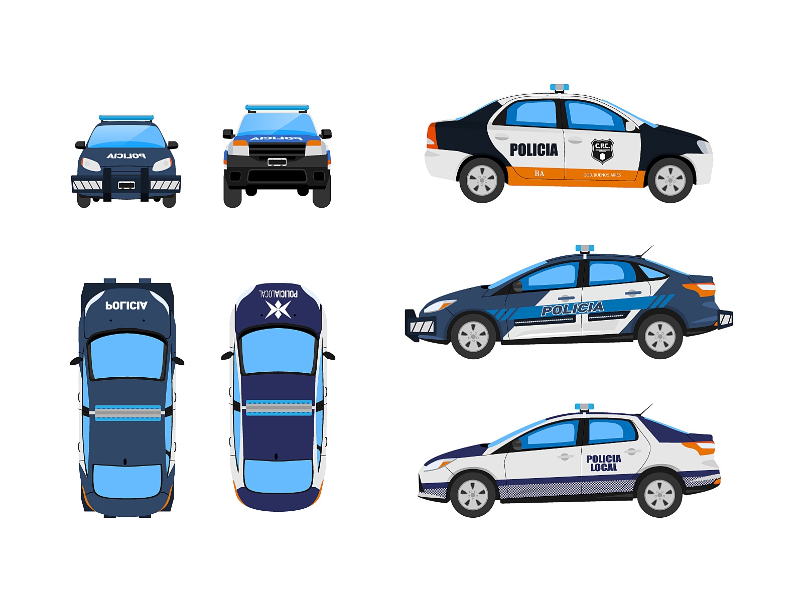 1600x1200 Police Cars
