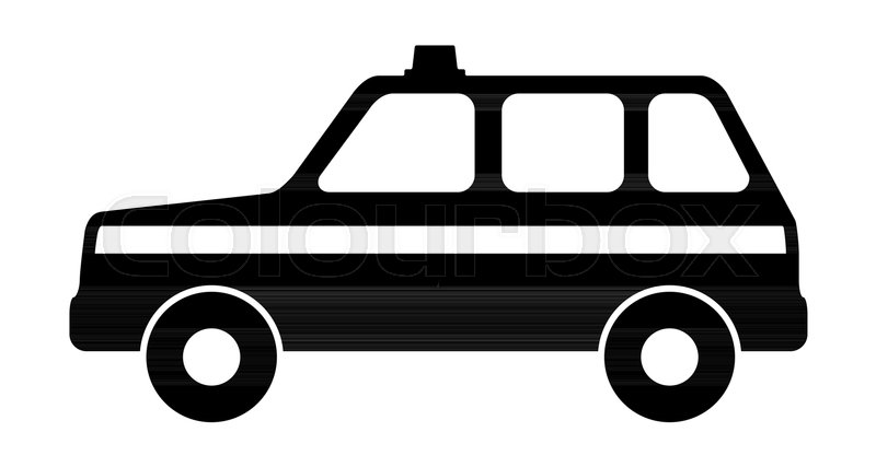 800x427 Silhouette Of A Police Car Vector Stock Vector Colourbox