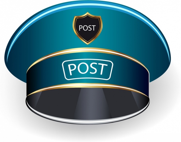 600x472 Police Hat Icon Shiny Blue Design Free Vector In Adobe