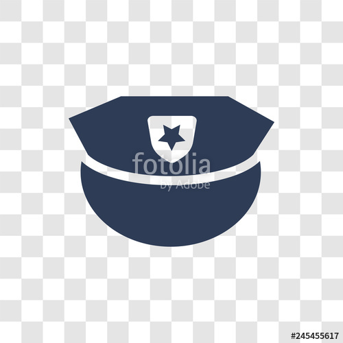 500x500 Police Hat Icon Vector Stock Image And Royalty Free Vector