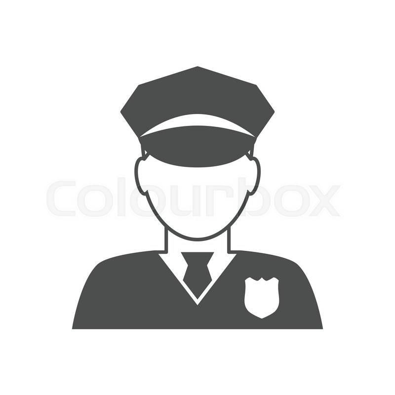 800x800 Police Officer Avatar Icon Trendy Stock Vector Colourbox