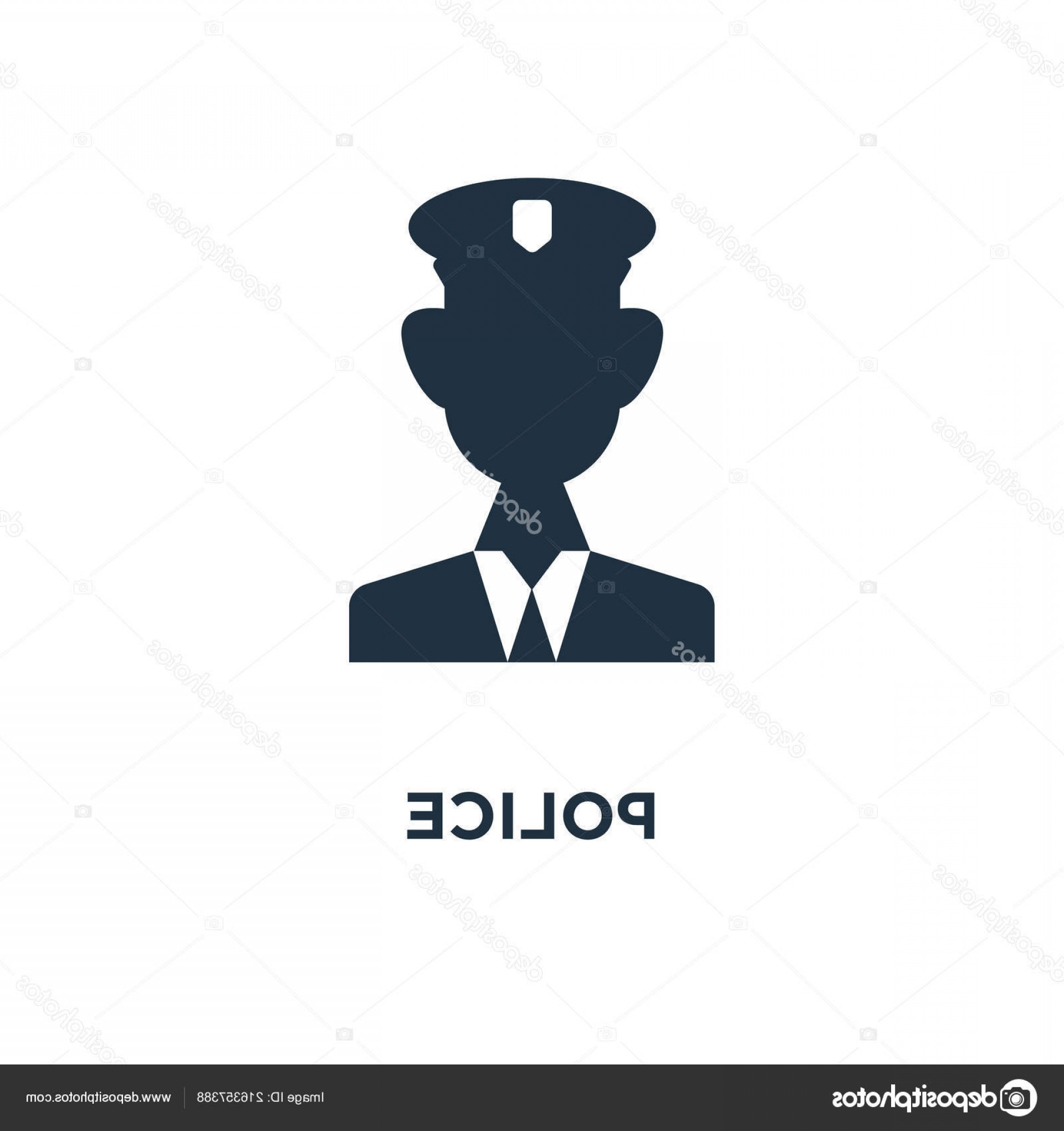 1920x2040 Stock Illustration Police Icon Black Filled Vector Soidergi