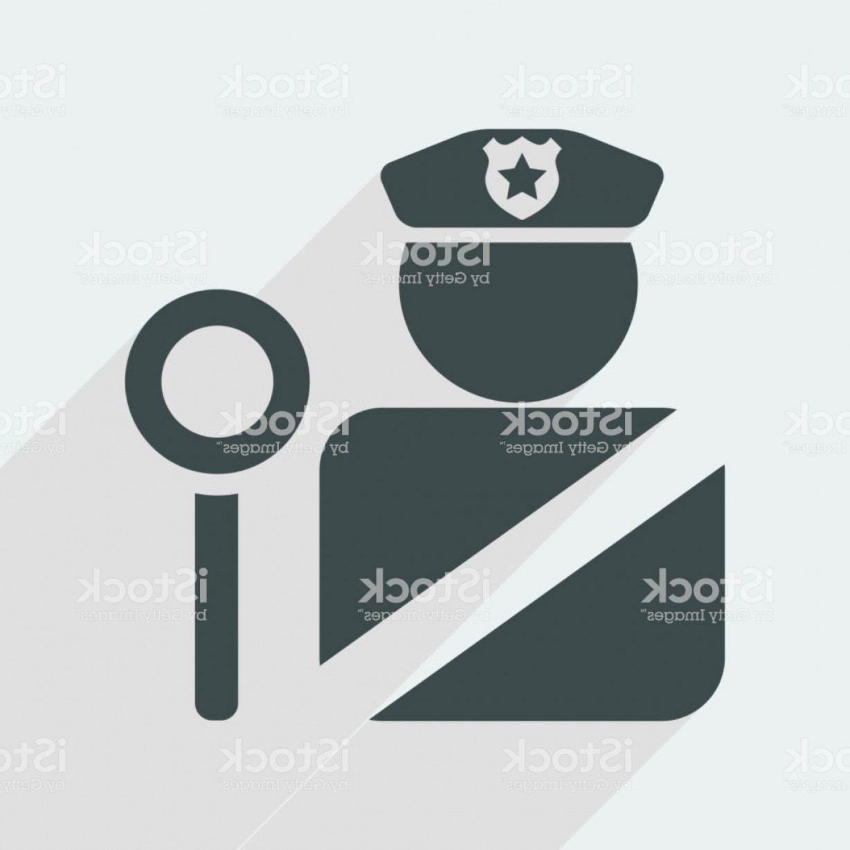 1228x1228 Vector Illustration Of Single Police Icon Gm Soidergi