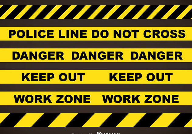 632x443 Police Line And Danger Tapes Vector Sets Free Vector Download