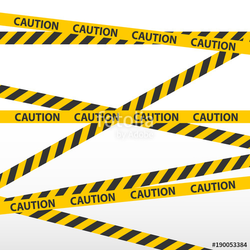 500x500 Caution Tape, Police Line And Danger Tapes Stock Image