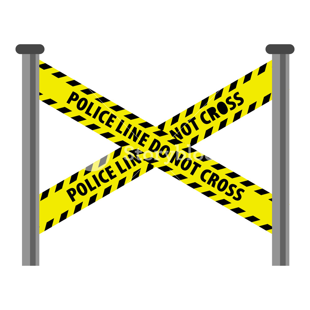 1000x1000 Police Line Icon Cartoon Illustration Of Police Line Vector Icon