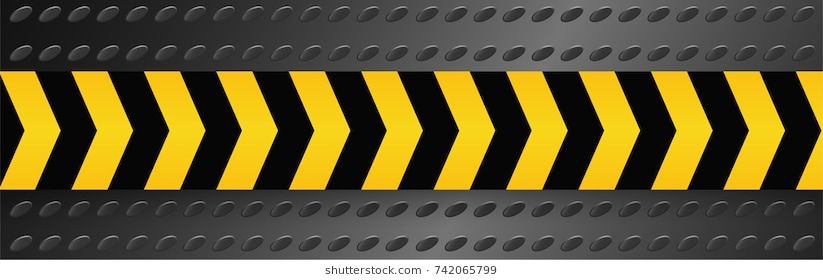 823x280 Danger And Police Line Yellow Warning Tape Vector Illustration