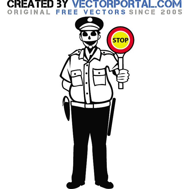 660x660 Police Officer Vector Graphics
