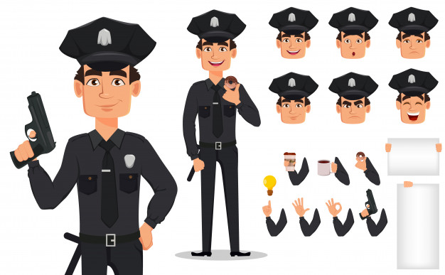 626x387 Police Officer, Policeman Vector Premium Download