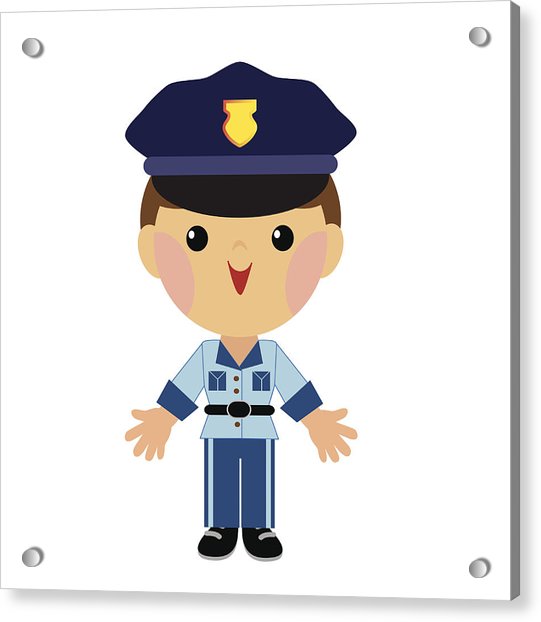 541x622 Policeman Vector Illustration