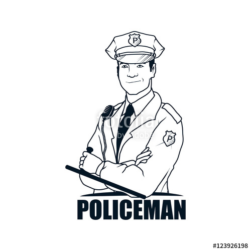 500x500 Policeman Policeman Logo Policeman Silhouette Policeman
