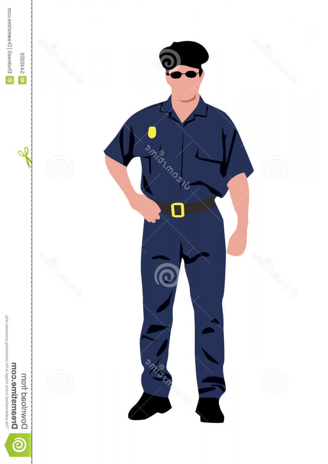1101x1560 Royalty Free Stock Images Policeman Vector Illustration Image