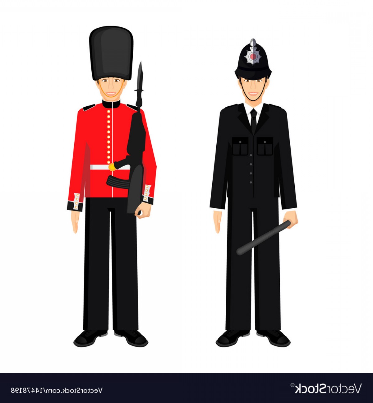 British Guardsman And Uk Policeman Vector Cultracing 1200x1296 British Guardsman And Uk Policeman Vector Cultracing