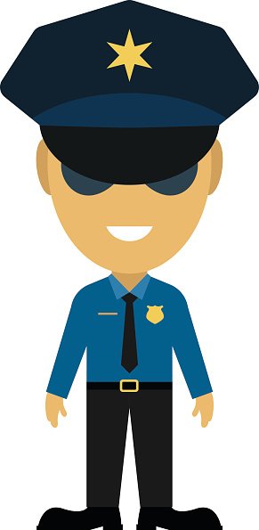 291x595 Police Officer Vector Illustration Stock Vectors