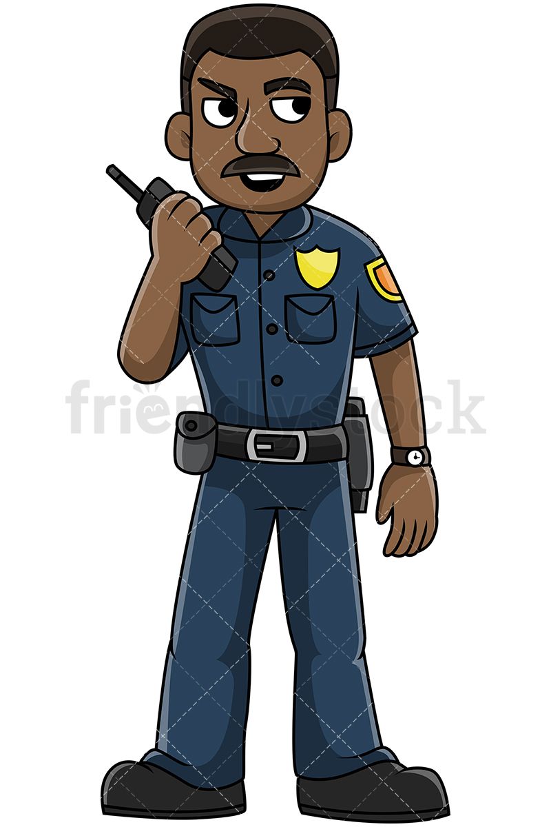 800x1200 African American Police Officer Talking On The Radio Paint