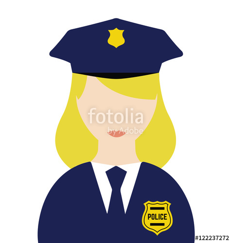477x500 Police Woman Flat Vector Isolated