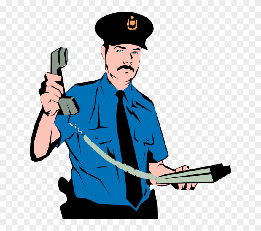 880x780 Vector Illustration Of Law Enforcement Policeman Responds