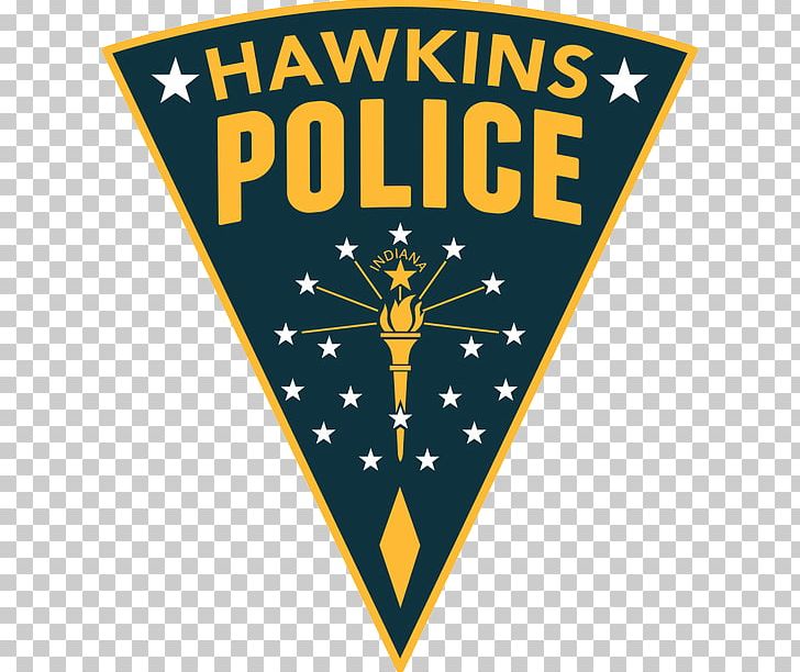 728x612 Embroidered Patch T Shirt Hawkins Police Officer Png, Clipart