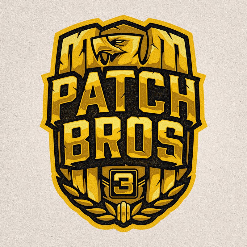 800x800 On Twitter Vector Badge Design For Patch Bros