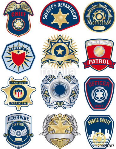 389x500 Police Vector Badges Stock Image And Royalty Free Vector