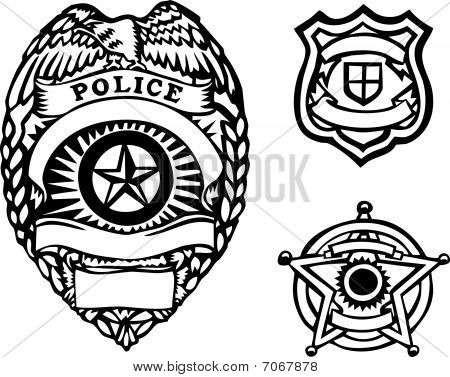 Police Shield Vector