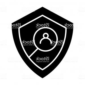 300x300 Police Badge Solid Icon Shield Vector Catchsplace