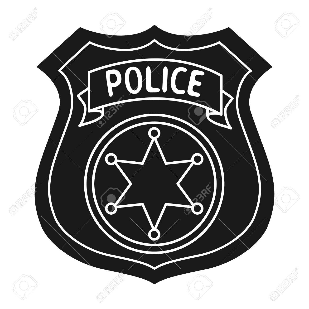 Полицейский значок вектор
