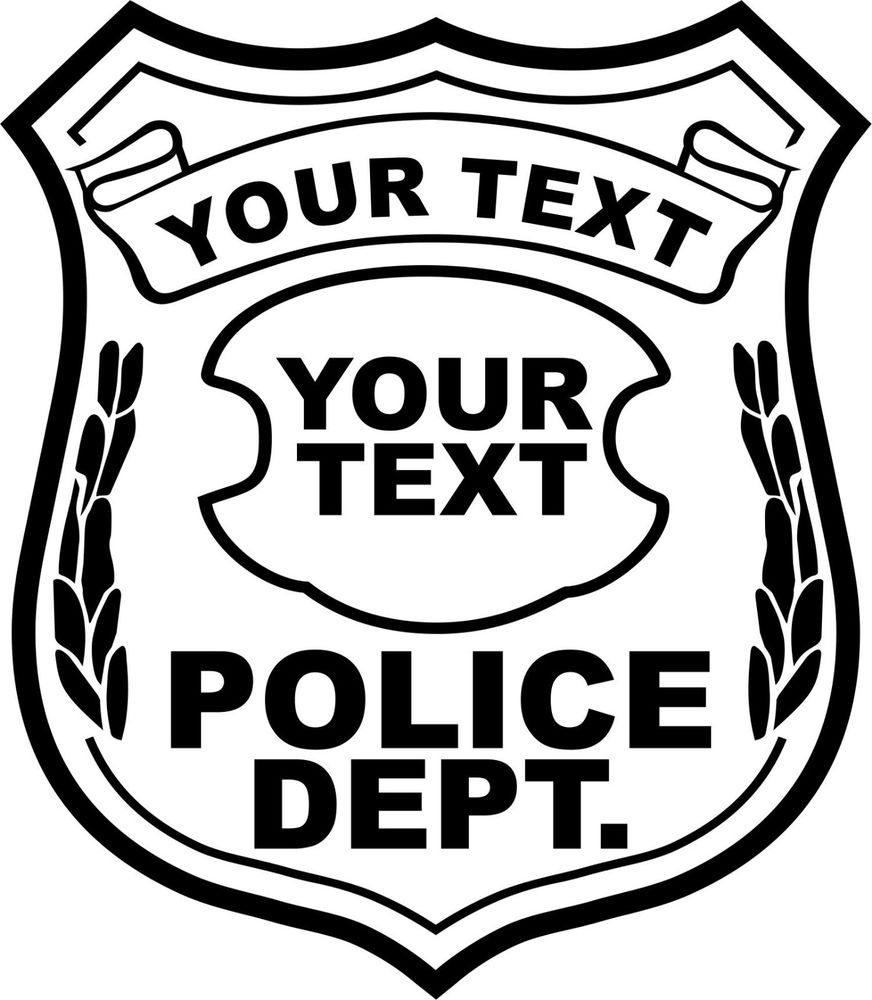 872x1000 Police Badge Vector Images