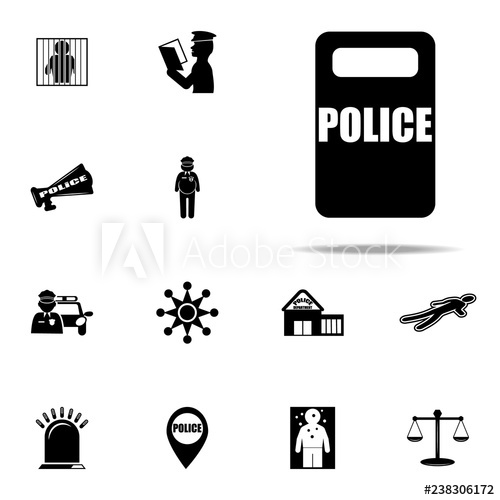 500x500 Police Shield Icon Police Icons Universal Set For Web And Mobile