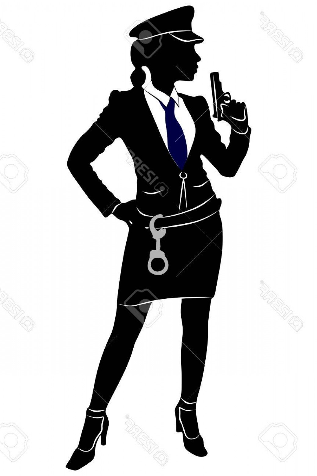 Download Police Silhouette Vector at Vectorified.com | Collection ...