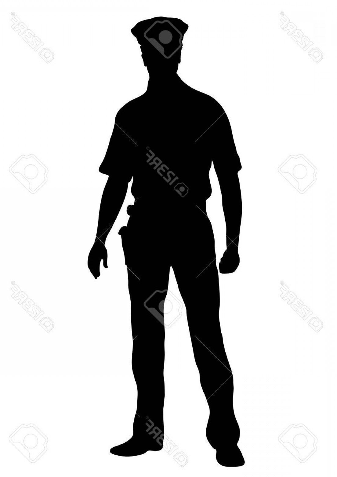 1104x1560 Officer Silhouette Vector Lamaison