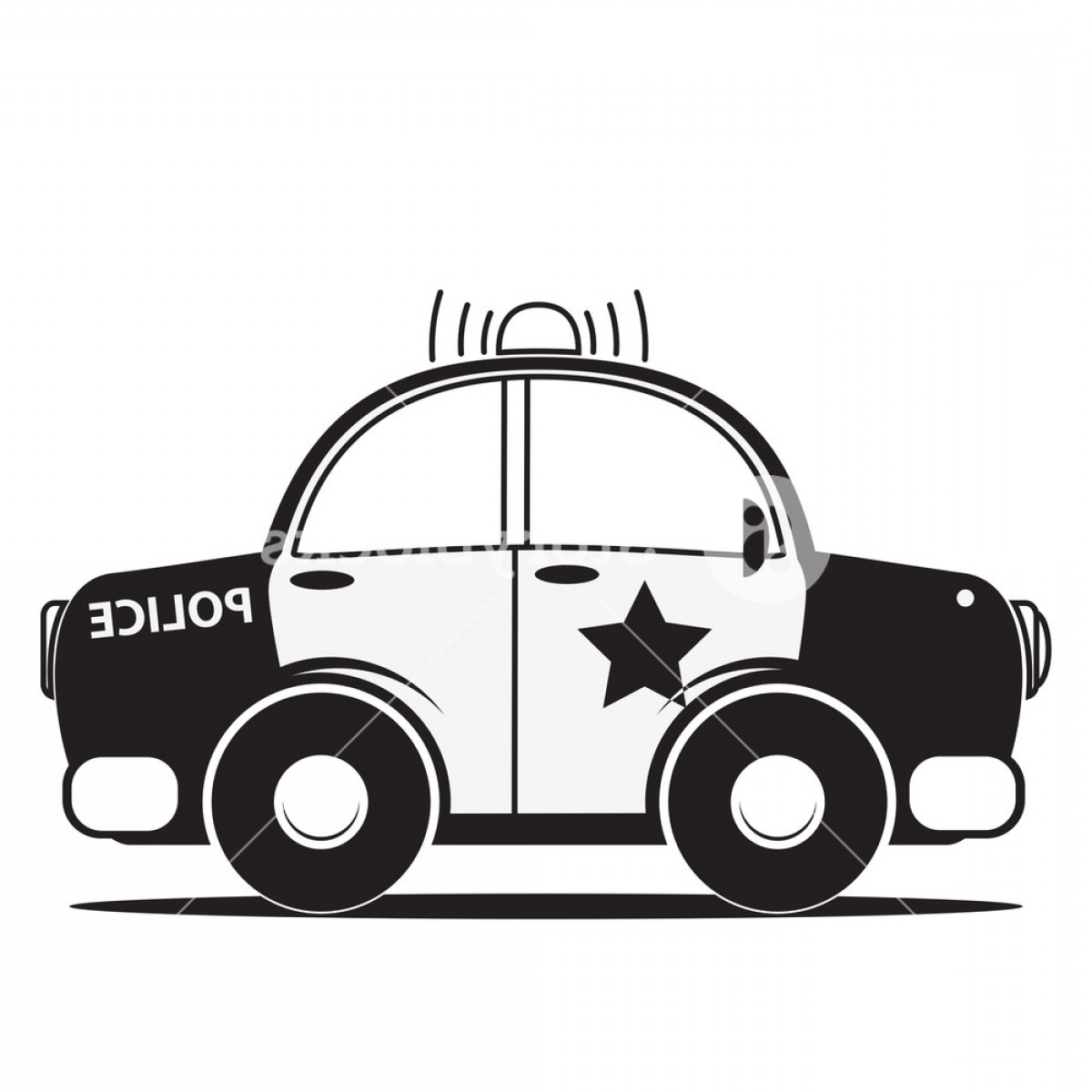 1200x1200 Police Car Silhouette Vector Illustration Hxukvxdbjgsjzx