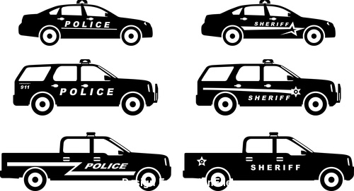 500x271 Police Silhouette Pattern Vector Free Download